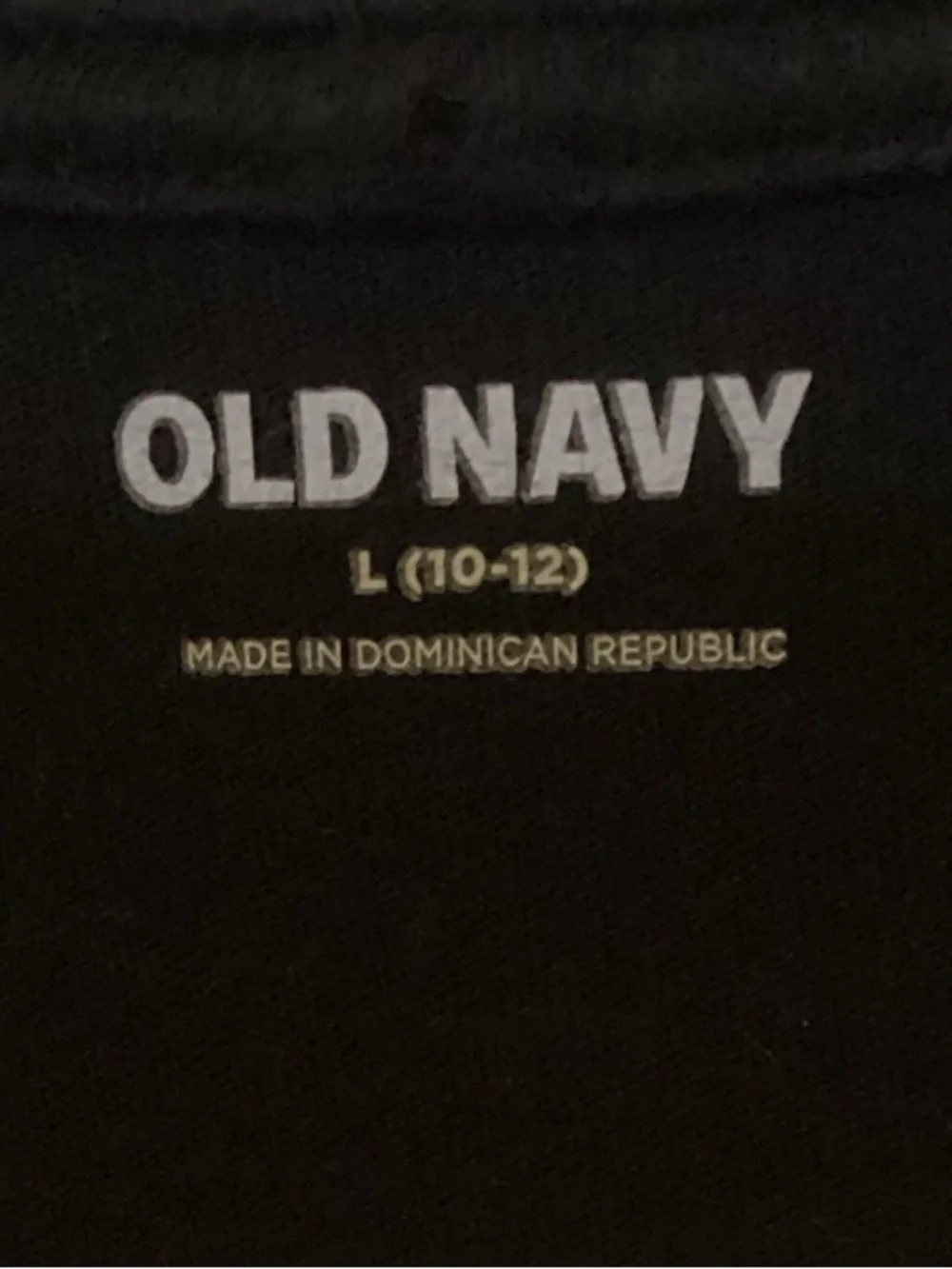 Old Navy Black Tee with Floral Sneaker Artwork